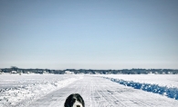 Lewis Clark Herington VI on the ice on White Bear Lake.