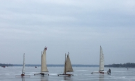 Ice boats on White Bear Lake