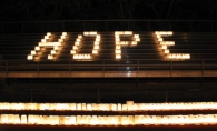 Luminaria bags light the night with hope and inspiration at the annual Relay for Life of White Bear Lake event.