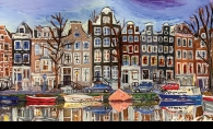 Amsterdam, a painting by White Bear Lake Area High School student Cole Kephart