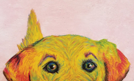 A painting of a yellow lab, "Murray," by White Bear Lake High School senior Anika Dahl