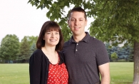 Mahtomedi couple Becky and Craig Markovitz, who are fundraising to build Aaron's Playground in honor of their late son.