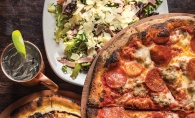 Pizzas and other menu offerings from Pizzeria Pezzo in White Bear Lake