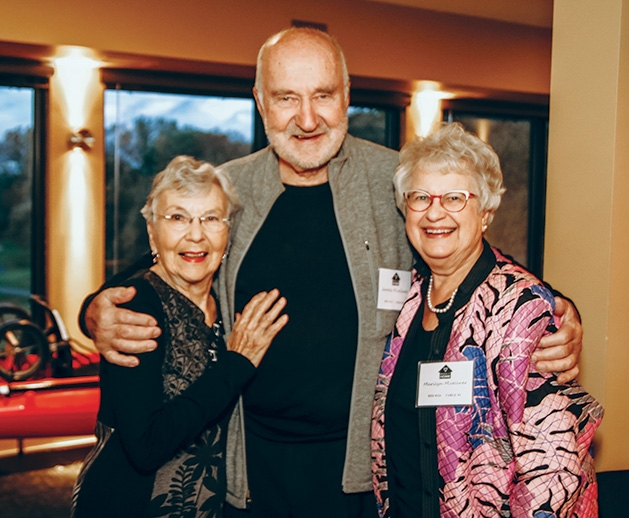 Mary Hauser, Jim Muellner, Marilyn Muellner at the Solid Ground Gala