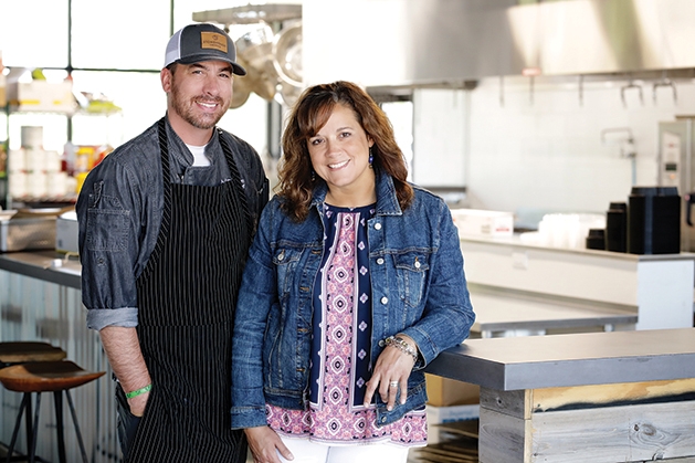 Chef Adam Johnson and Lisa Stonehouse