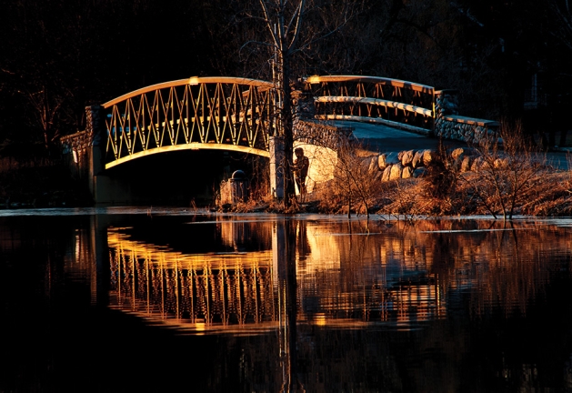 Morning Bridge with Walker