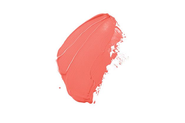 A dab of Living Coral paint, Pantone's color of the year