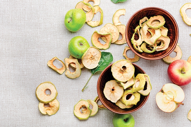 preserved, dehydrated apples