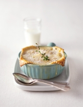 A pot pie cooked and styled by foodesign
