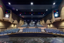 The view from the stage of the Lakeshore Players Theatre.