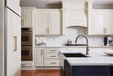 An remodeled kitchen designed by Molly Howe Design.