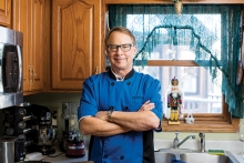 Chef Ken Galloway in a residential kitchen