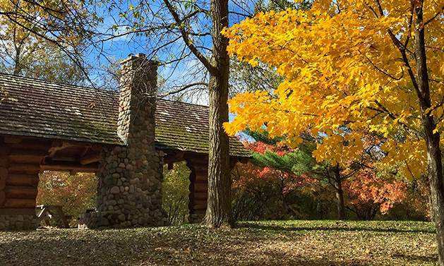 Autumn at the Rotary Nature Preserve Pavilion